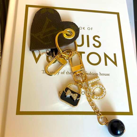 Louis Vuitton Accessories - Authentic Louis Vuitton Upcycled Heart with Charms